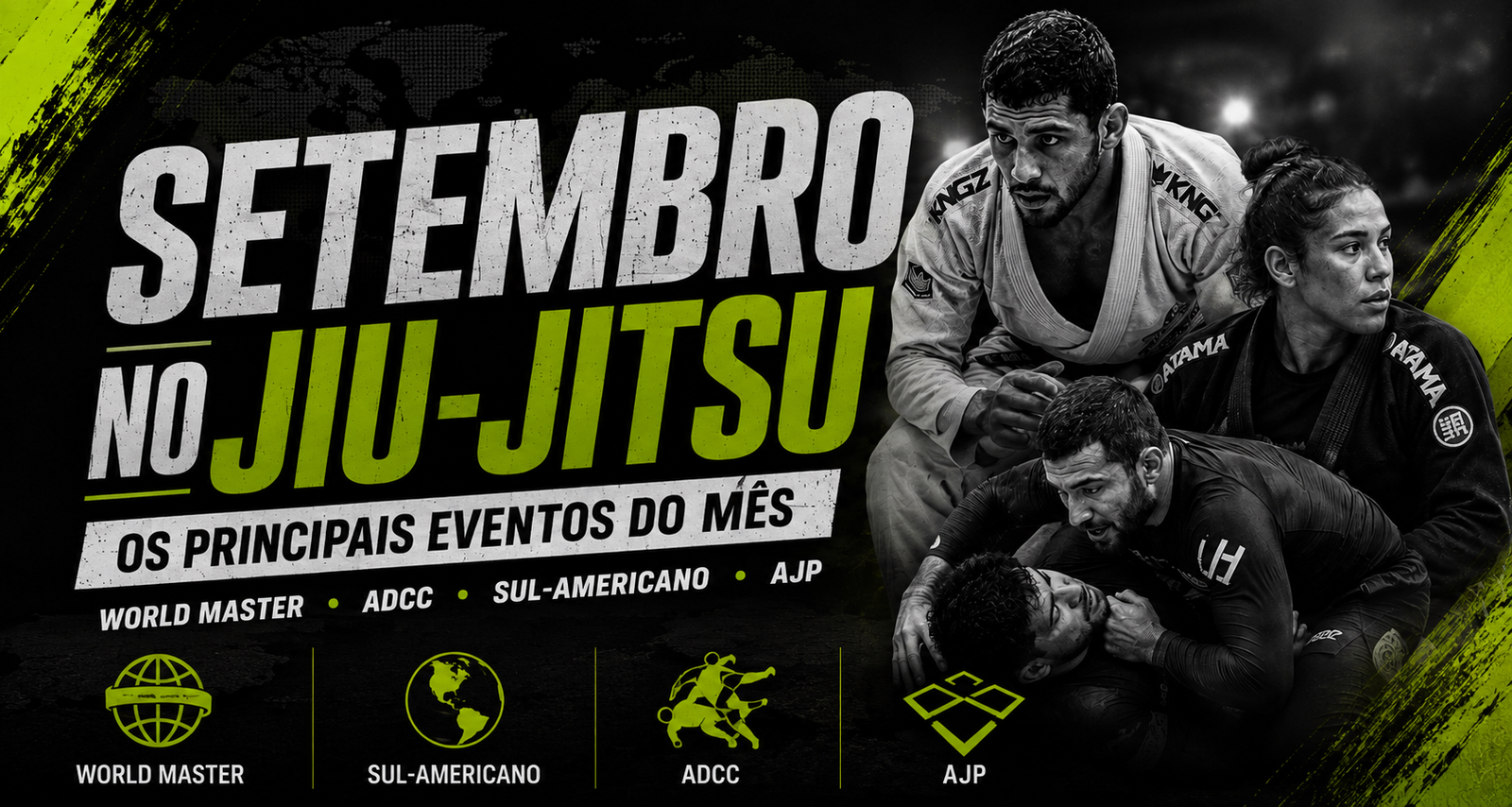 Calendário dos principais campeonatos de Jiu-Jitsu e grappling de setembro de 2026