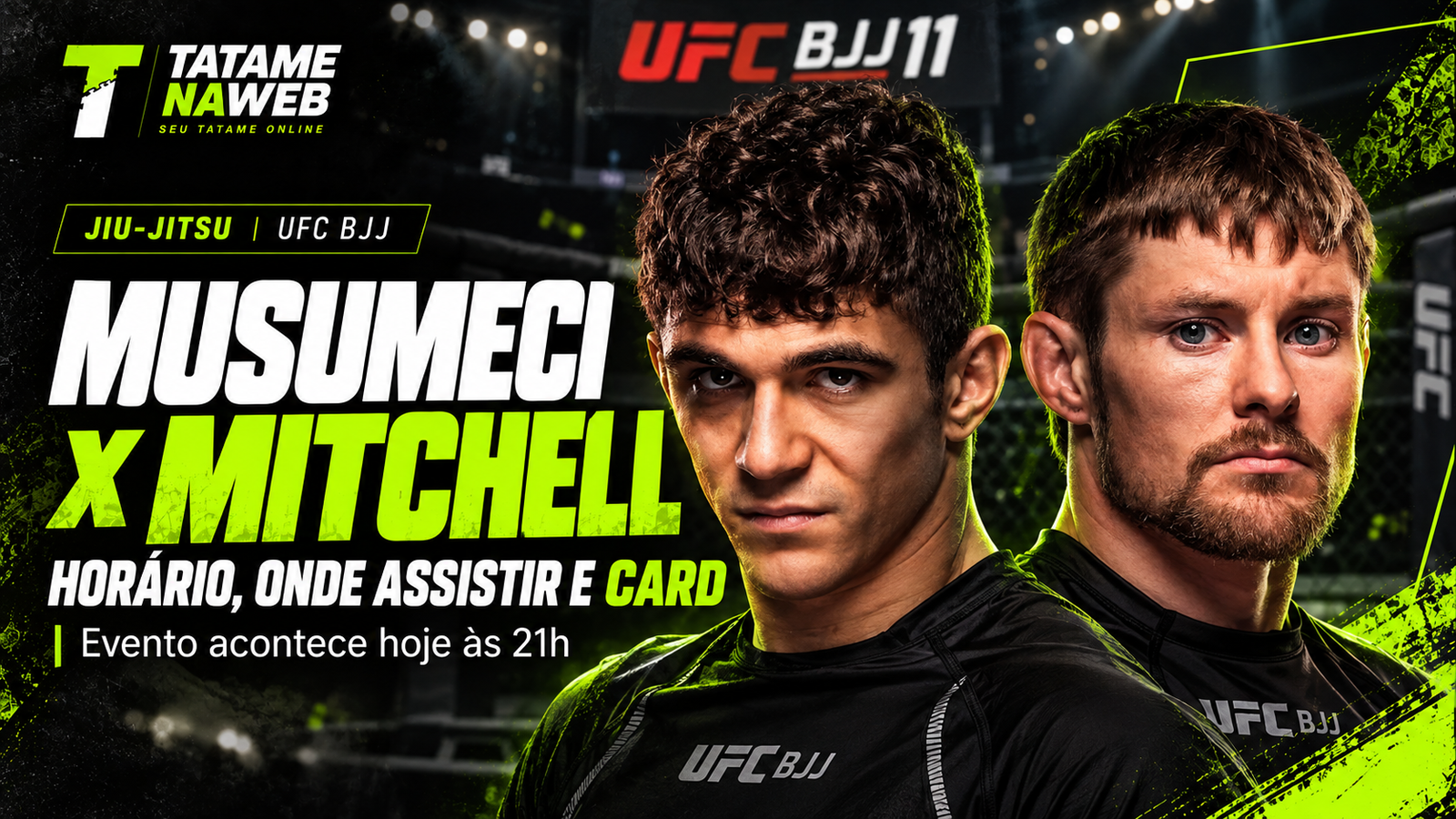UFC BJJ 11: Mikey Musumeci x Bryce Mitchell, horário e onde assistir