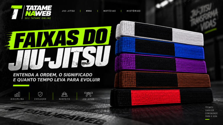 Faixas do Jiu-Jitsu da faixa branca até a faixa preta
