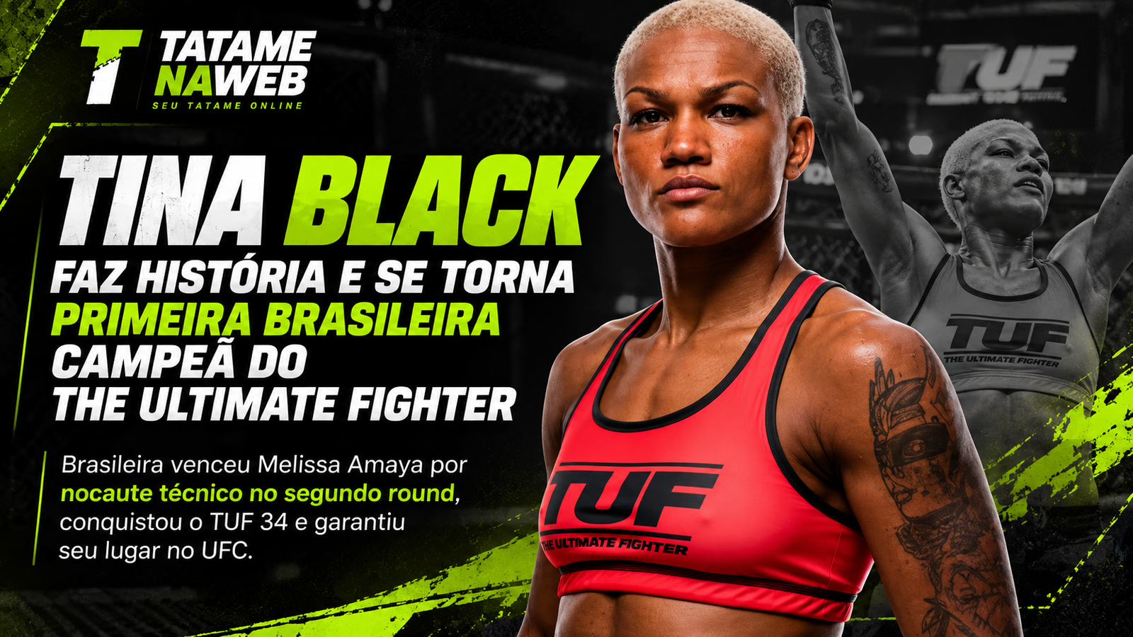 Tina Black campeã do The Ultimate Fighter 34