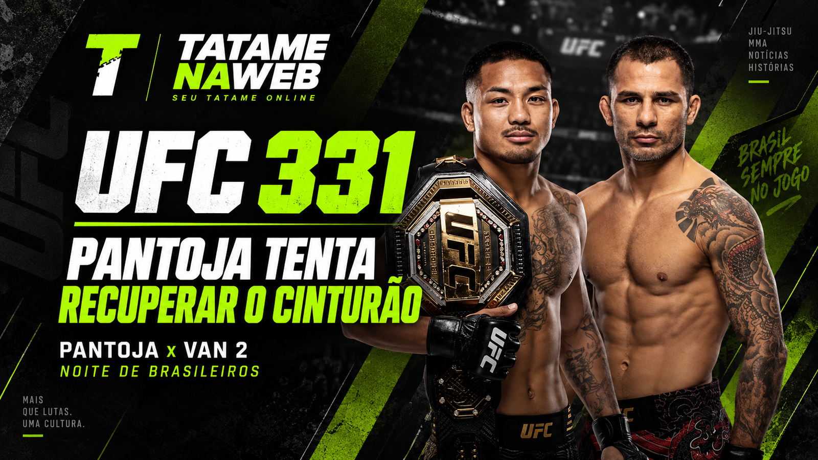 UFC 331 com Alexandre Pantoja e Mauricio Ruffy entre os brasileiros no card