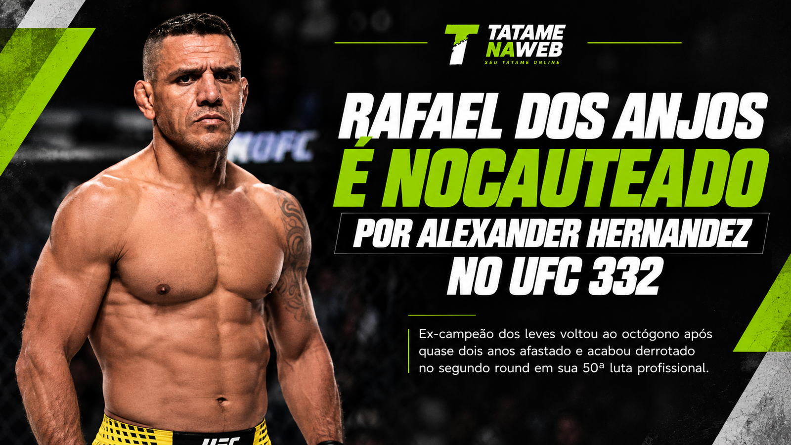 Rafael dos Anjos é nocauteado por Alexander Hernandez no UFC 332