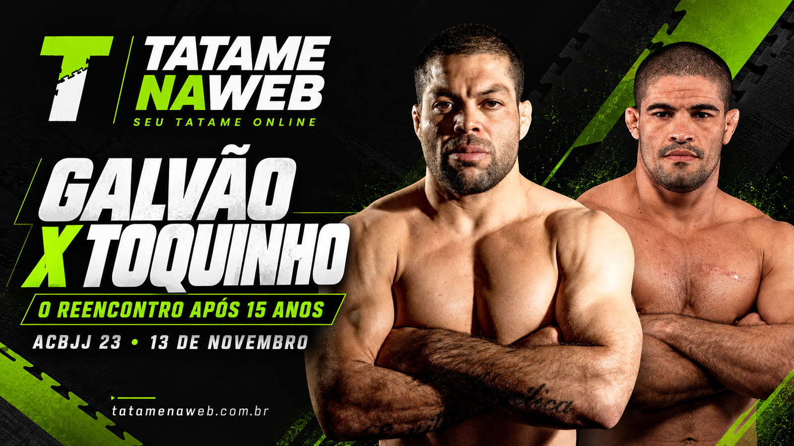 André Galvão x Toquinho: revanche histórica lidera o ACBJJ 23 no Rio