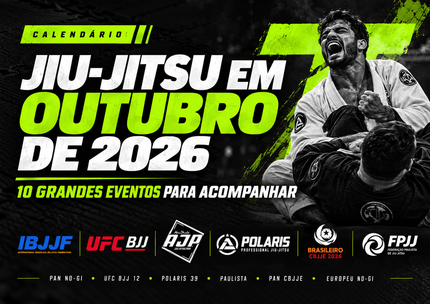 Jiu-Jitsu em outubro de 2026 - principais eventos